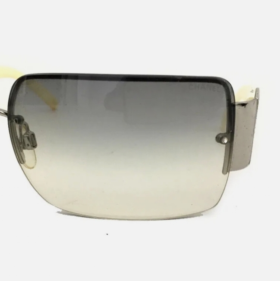 CHANEL 62□15 CC LOGO CREAM SUNGLASSES/R2842 - Picture 5 of 12